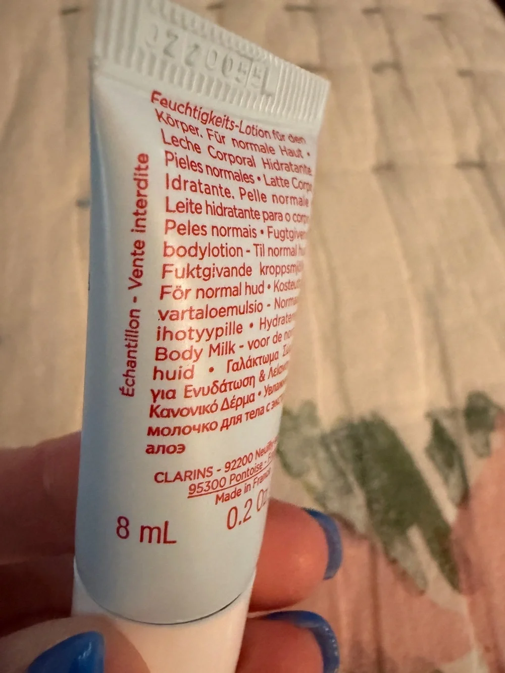 CLARINS Body-Smoothing Moisture Milk Travel Size NEW